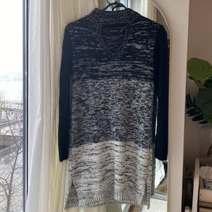 Black/grey Knit Sweater Dress